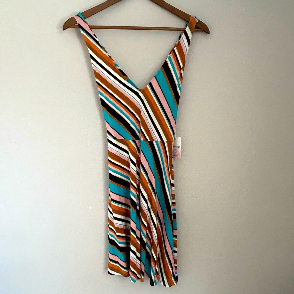 NWT Forever 21 Striped Knit Fit & Flare Dress – Size S